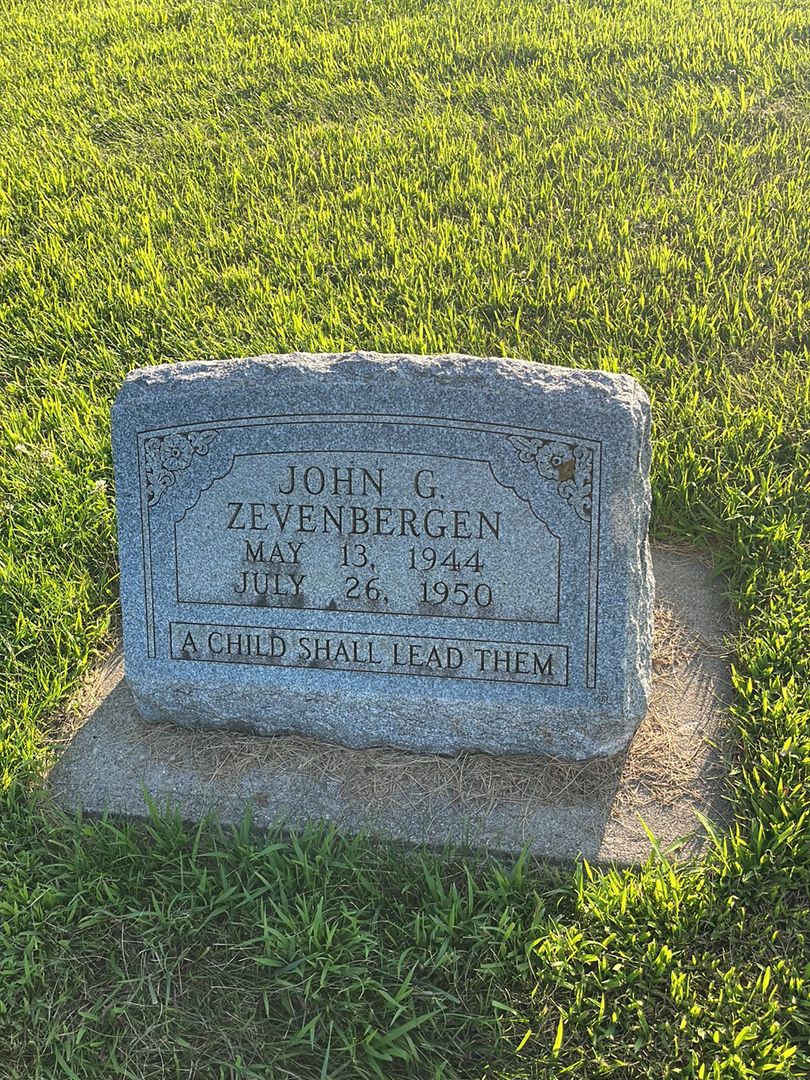 John Gerrit Zevenbergen's grave. Photo 1