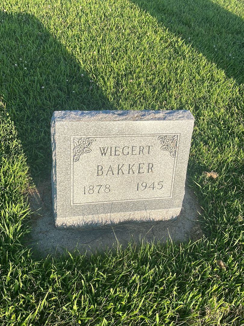 Wiegert Bakker's grave. Photo 1