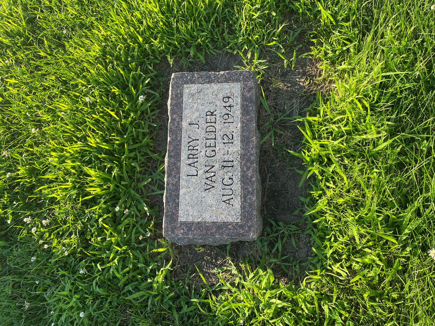 Baby Raak's grave. Photo 1
