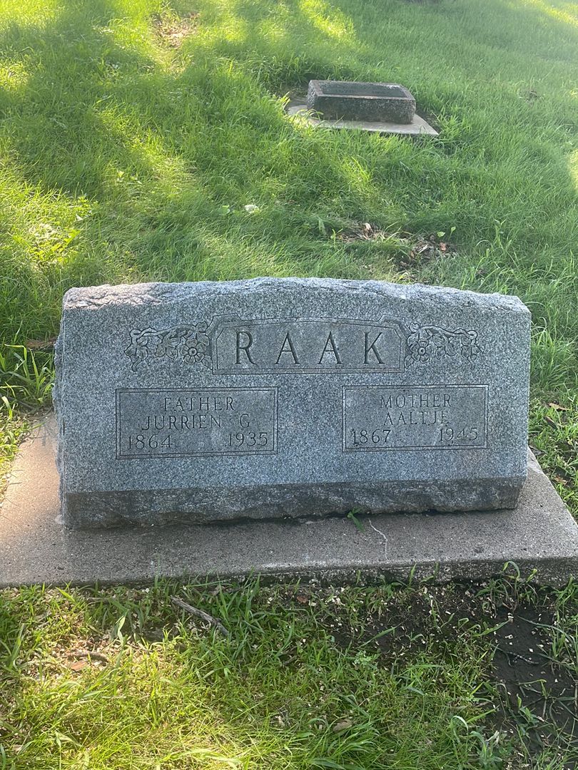 Jurrien G. Raak's grave. Photo 1