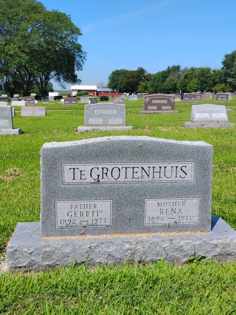 Gerrit J. Te Grotenhuis's grave. Photo 1
