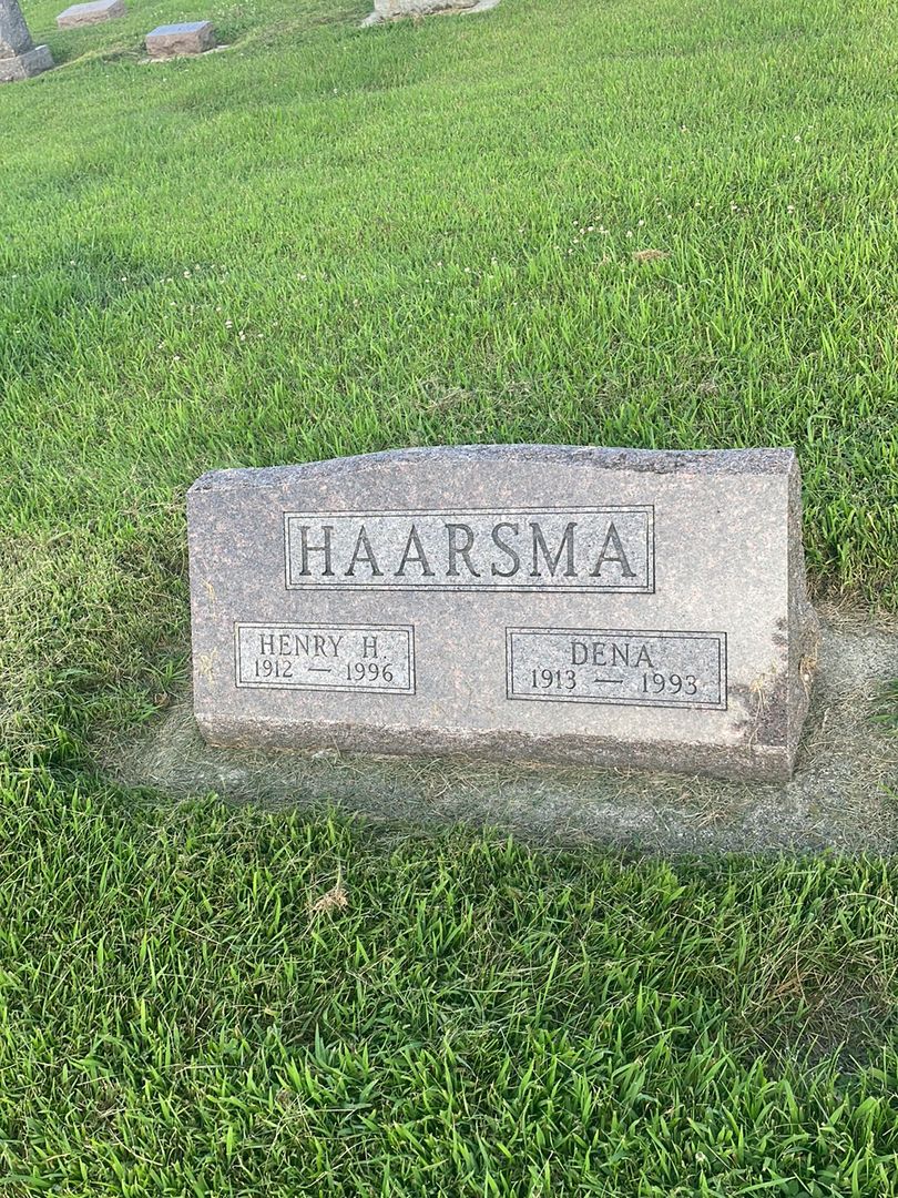 Dena Haarsma's grave. Photo 1