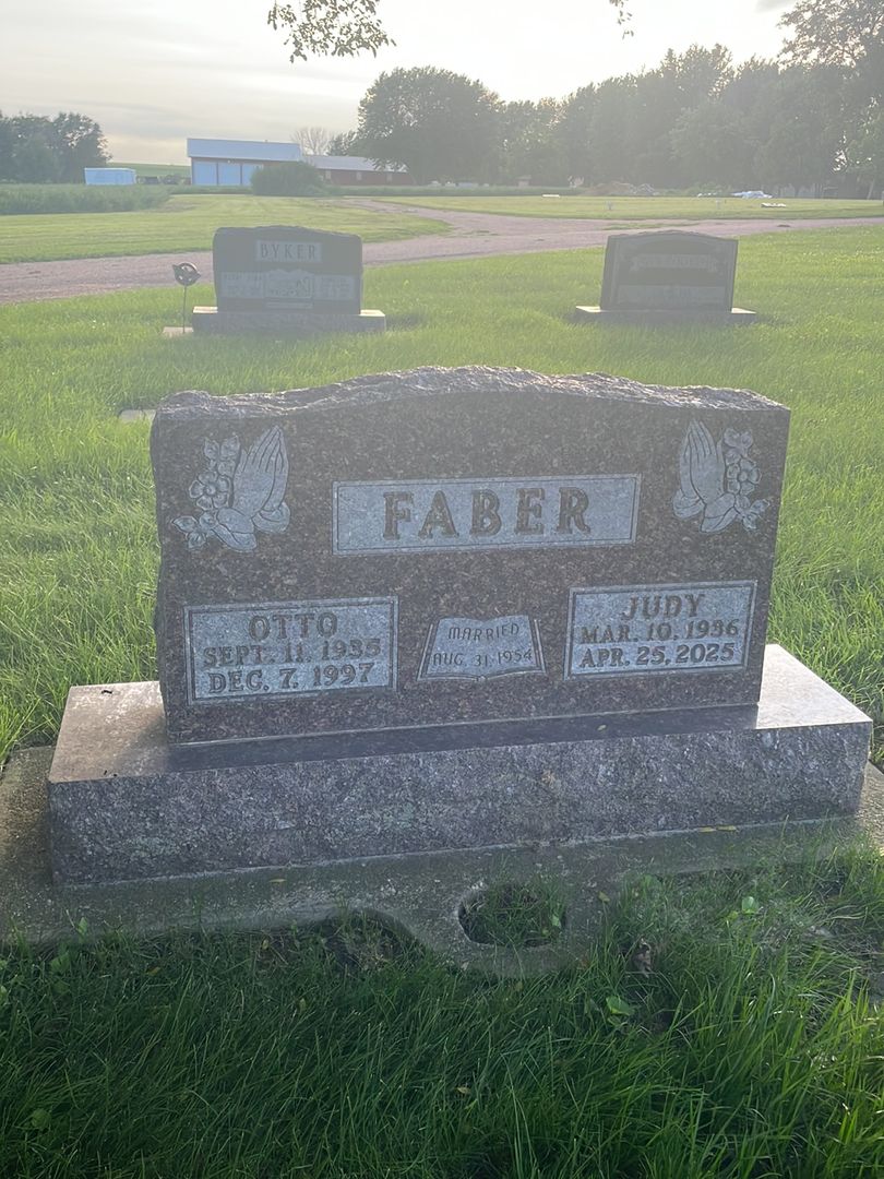Otto Faber's grave. Photo 1