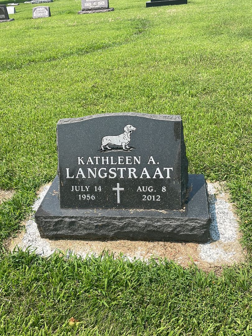 Kathleen A. Langstraat's grave. Photo 1