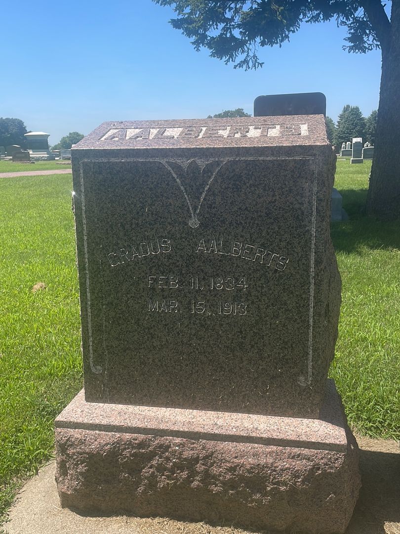 Gradus Aalberts's grave. Photo 1