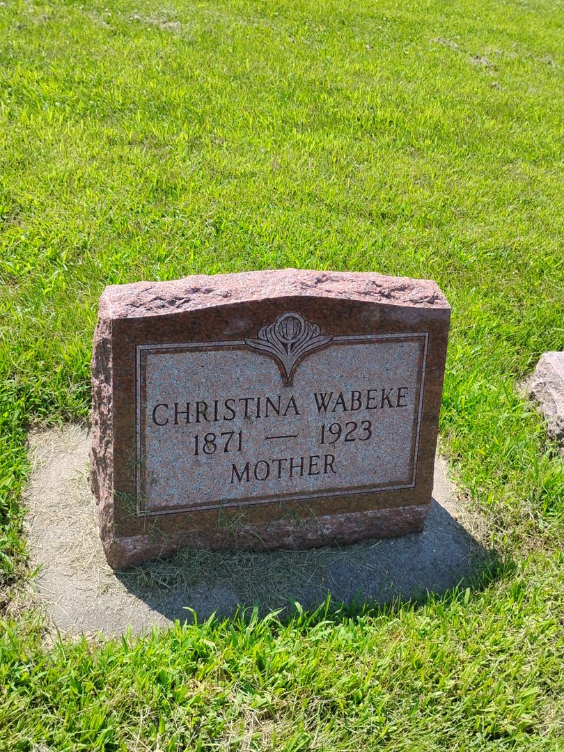Christina Wabeke's grave. Photo 1