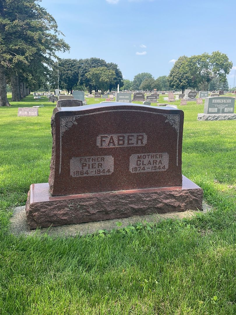 Clara Faber's grave. Photo 1
