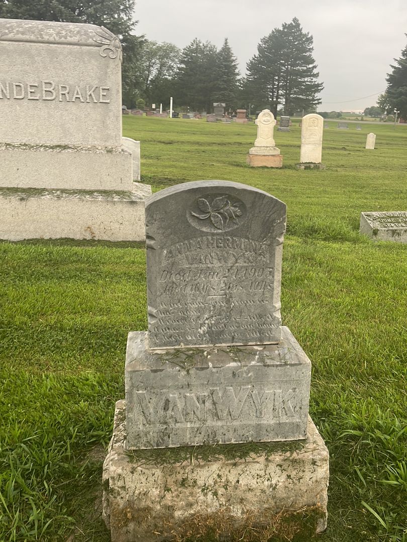 Anna Hermina Van  Wyk's grave. Photo 1