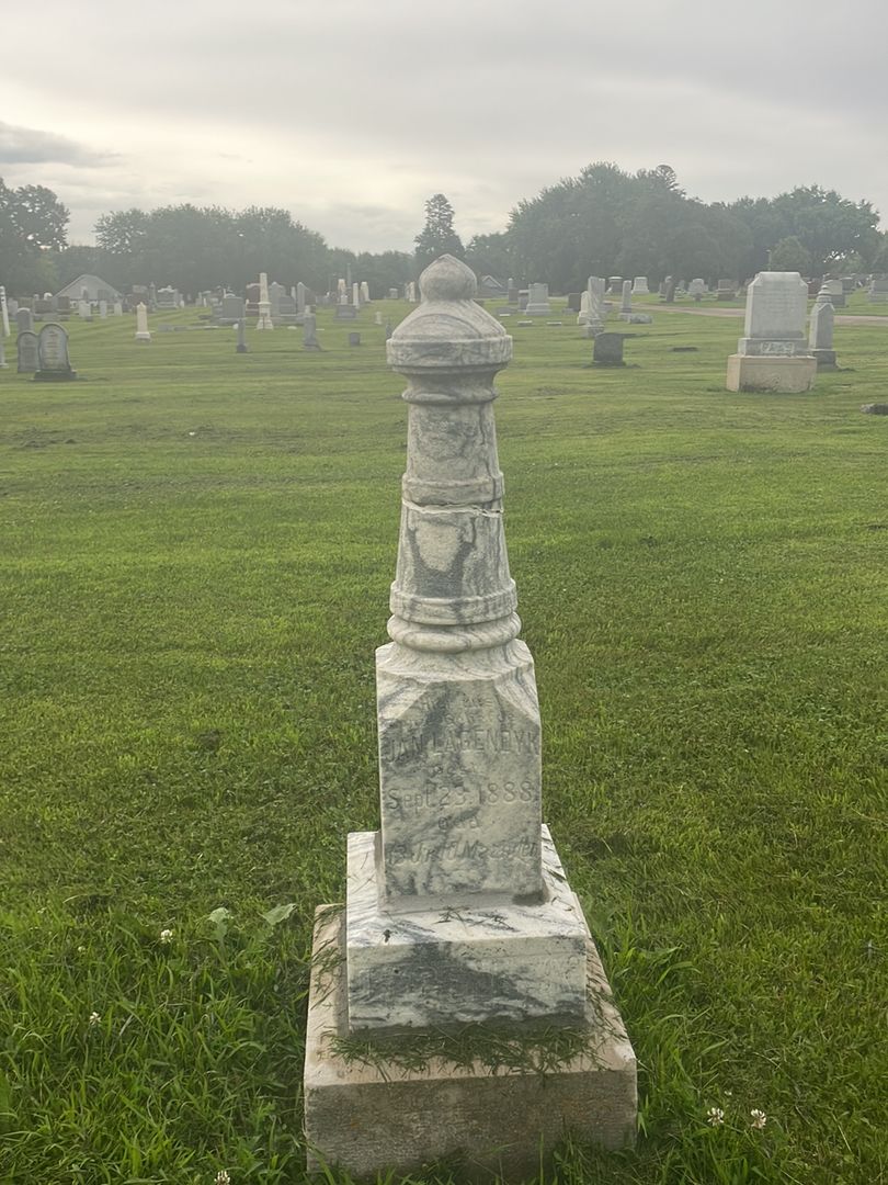 Jan Lagendyk's grave. Photo 1